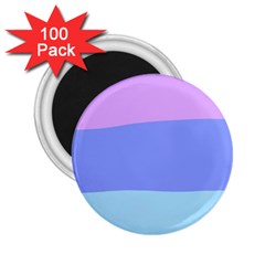 Pastel Colour, Blue, Lilac, Orange, Pastel, Pink, Romance 2 25  Magnets (100 Pack)  by kyorashop23