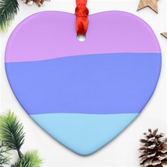 Pastel Colour, Blue, Lilac, Orange, Pastel, Pink, Romance Ornament (heart)