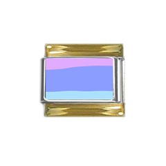 Pastel Colour, Blue, Lilac, Orange, Pastel, Pink, Romance Gold Trim Italian Charm (9mm) by kyorashop23