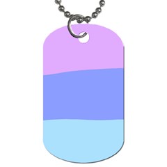 Pastel Colour, Blue, Lilac, Orange, Pastel, Pink, Romance Dog Tag (one Side) by kyorashop23