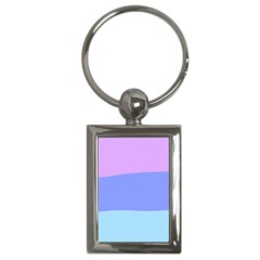 Pastel Colour, Blue, Lilac, Orange, Pastel, Pink, Romance Key Chain (rectangle) by kyorashop23