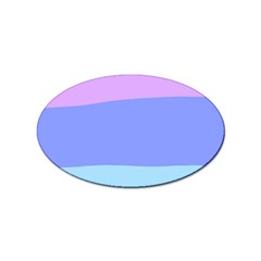 Pastel Colour, Blue, Lilac, Orange, Pastel, Pink, Romance Sticker Oval (100 Pack) by kyorashop23