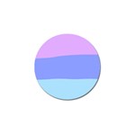 Pastel Colour, Blue, Lilac, Orange, Pastel, Pink, Romance Golf Ball Marker Front