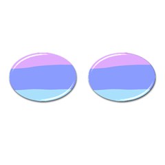 Pastel Colour, Blue, Lilac, Orange, Pastel, Pink, Romance Cufflinks (oval) by kyorashop23