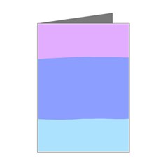 Pastel Colour, Blue, Lilac, Orange, Pastel, Pink, Romance Mini Greeting Card by kyorashop23