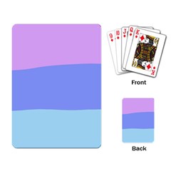 Pastel Colour, Blue, Lilac, Orange, Pastel, Pink, Romance Playing Cards Single Design (rectangle)