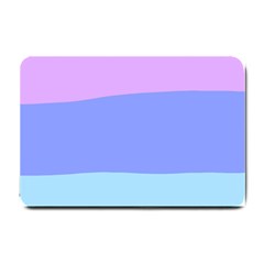 Pastel Colour, Blue, Lilac, Orange, Pastel, Pink, Romance Small Doormat by kyorashop23