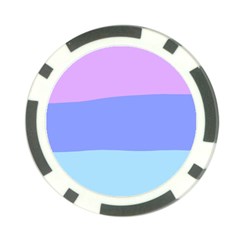 Pastel Colour, Blue, Lilac, Orange, Pastel, Pink, Romance Poker Chip Card Guard