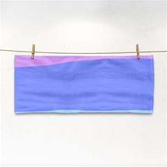 Pastel Colour, Blue, Lilac, Orange, Pastel, Pink, Romance Hand Towel by kyorashop23