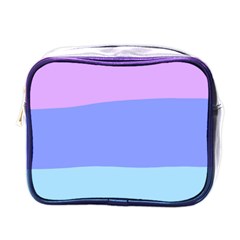 Pastel Colour, Blue, Lilac, Orange, Pastel, Pink, Romance Mini Toiletries Bag (one Side) by kyorashop23