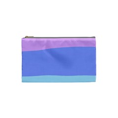 Pastel Colour, Blue, Lilac, Orange, Pastel, Pink, Romance Cosmetic Bag (small) by kyorashop23