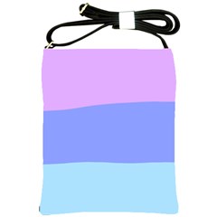 Pastel Colour, Blue, Lilac, Orange, Pastel, Pink, Romance Shoulder Sling Bag by kyorashop23