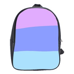 Pastel Colour, Blue, Lilac, Orange, Pastel, Pink, Romance School Bag (xl) by kyorashop23