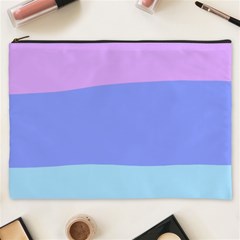 Pastel Colour, Blue, Lilac, Orange, Pastel, Pink, Romance Cosmetic Bag (xxxl) by kyorashop23