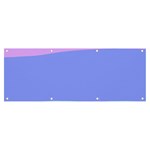 Pastel Colour, Blue, Lilac, Orange, Pastel, Pink, Romance Banner and Sign 8  x 3  Front