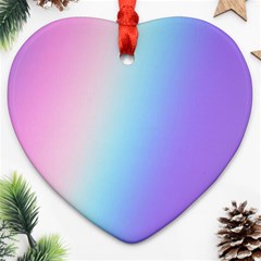 Pastel Rainbow, Color Ornament (heart)