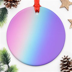 Pastel Rainbow, Color Round Ornament (two Sides)