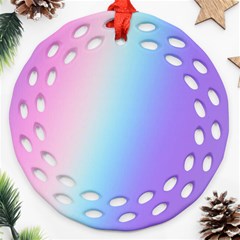 Pastel Rainbow, Color Ornament (round Filigree)