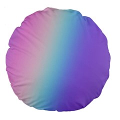 Pastel Rainbow, Color Large 18  Premium Flano Round Cushions by kyorashop23