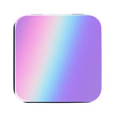 Pastel Rainbow, Color Square Metal Box (black) by kyorashop23