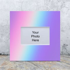 Pastel Rainbow, Color White Box Photo Frame 4  X 6  by kyorashop23