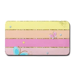 Pastel, Butterfly, Spring, Stripes, Medium Bar Mat by kyorashop23