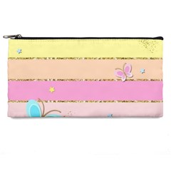 Pastel, Butterfly, Spring, Stripes, Pencil Case by kyorashop23