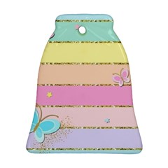 Pastel, Butterfly, Spring, Stripes, Ornament (bell)