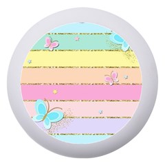 Pastel, Butterfly, Spring, Stripes, Dento Box With Mirror