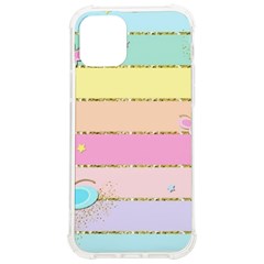 Pastel, Butterfly, Spring, Stripes, Iphone 12/12 Pro Tpu Uv Print Case by kyorashop23