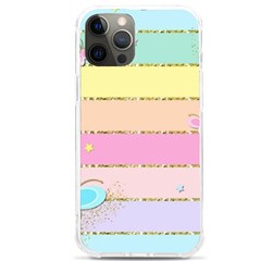 Pastel, Butterfly, Spring, Stripes, Iphone 12 Pro Max Tpu Uv Print Case by kyorashop23