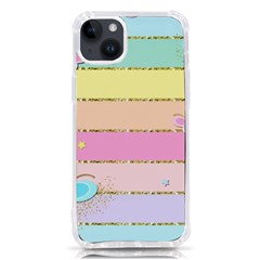 Pastel, Butterfly, Spring, Stripes, Iphone 14 Plus Tpu Uv Print Case by kyorashop23