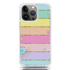 Pastel, Butterfly, Spring, Stripes, Iphone 13 Pro Tpu Uv Print Case by kyorashop23