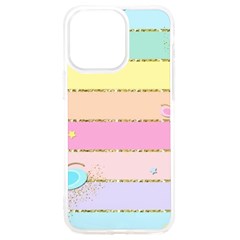 Pastel, Butterfly, Spring, Stripes, Iphone 15 Pro Max Tpu Uv Print Case by kyorashop23