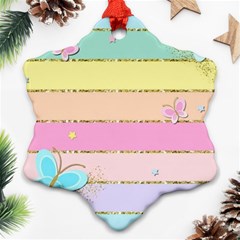 Pastel, Butterfly, Spring, Stripes, Ornament (snowflake)