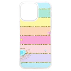 Pastel, Butterfly, Spring, Stripes, Iphone 15 Plus Tpu Uv Print Case by kyorashop23