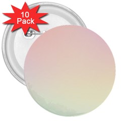 Rainbow Pastel, Purple, Gradient, Light, Led, Pink, Simple 3  Buttons (10 Pack)  by kyorashop23