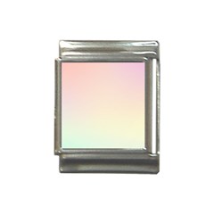 Rainbow Pastel, Purple, Gradient, Light, Led, Pink, Simple Italian Charm (13mm) by kyorashop23