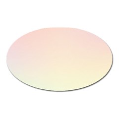 Rainbow Pastel, Purple, Gradient, Light, Led, Pink, Simple Oval Magnet by kyorashop23