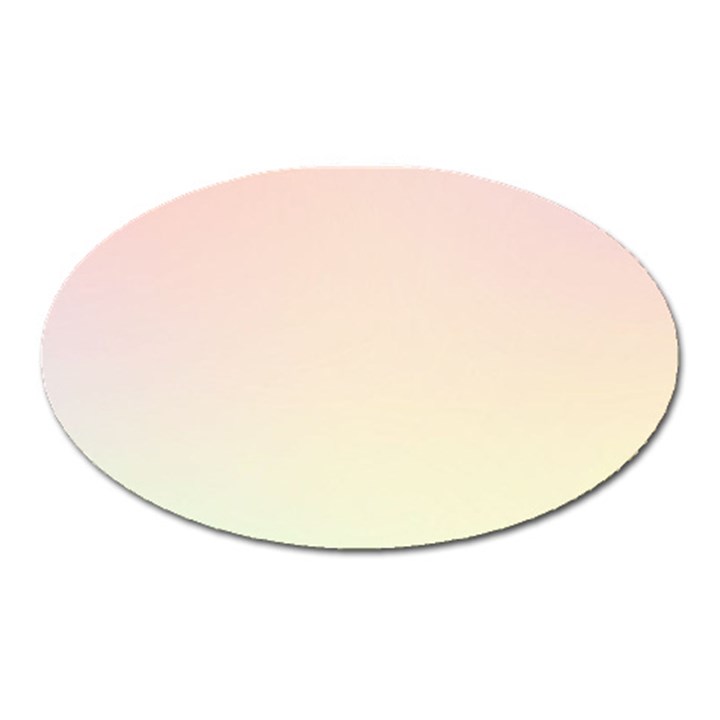 Rainbow Pastel, Purple, Gradient, Light, Led, Pink, Simple Oval Magnet