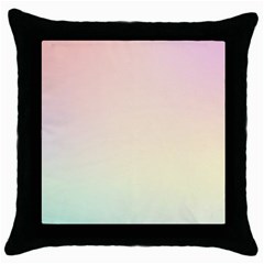 Rainbow Pastel, Purple, Gradient, Light, Led, Pink, Simple Throw Pillow Case (black) by kyorashop23