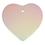 Rainbow Pastel, Purple, Gradient, Light, Led, Pink, Simple Heart Ornament (Two Sides) Front