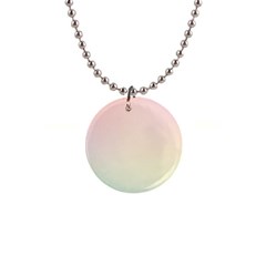 Rainbow Pastel, Purple, Gradient, Light, Led, Pink, Simple 1  Button Necklace by kyorashop23