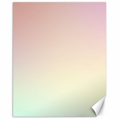 Rainbow Pastel, Purple, Gradient, Light, Led, Pink, Simple Canvas 11  X 14  by kyorashop23