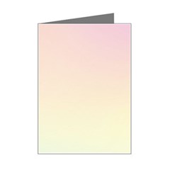 Rainbow Pastel, Purple, Gradient, Light, Led, Pink, Simple Mini Greeting Card by kyorashop23