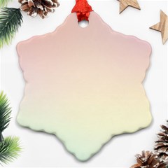 Rainbow Pastel, Purple, Gradient, Light, Led, Pink, Simple Ornament (snowflake)