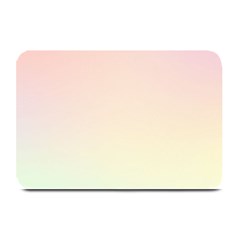 Rainbow Pastel, Purple, Gradient, Light, Led, Pink, Simple Plate Mats by kyorashop23