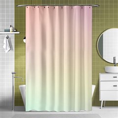 Rainbow Pastel, Purple, Gradient, Light, Led, Pink, Simple Shower Curtain 48  X 72  (small)  by kyorashop23