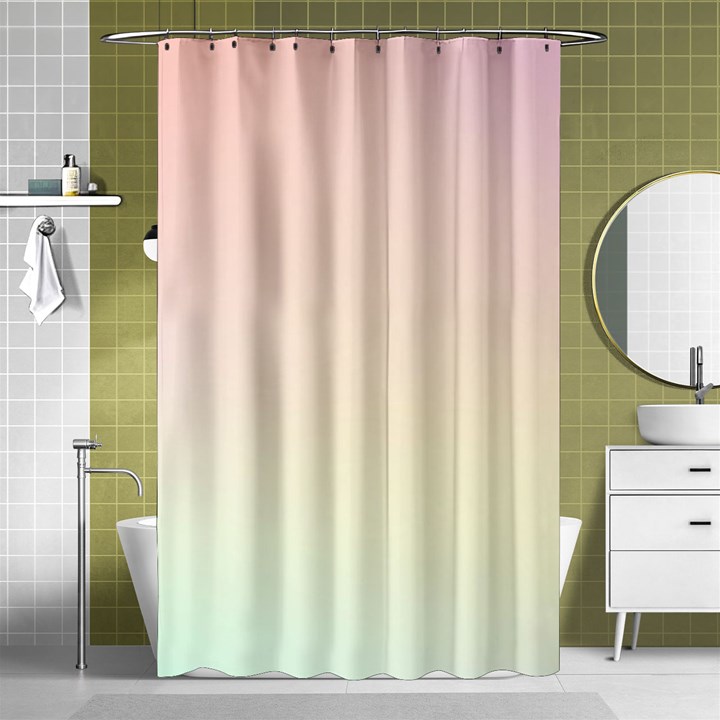 Rainbow Pastel, Purple, Gradient, Light, Led, Pink, Simple Shower Curtain 48  x 72  (Small) 