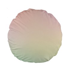 Rainbow Pastel, Purple, Gradient, Light, Led, Pink, Simple Standard 15  Premium Round Cushions by kyorashop23